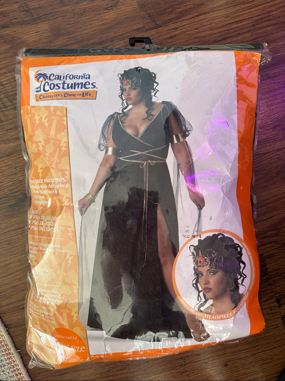 California Costumes Black and Gold Goddess Ensemble